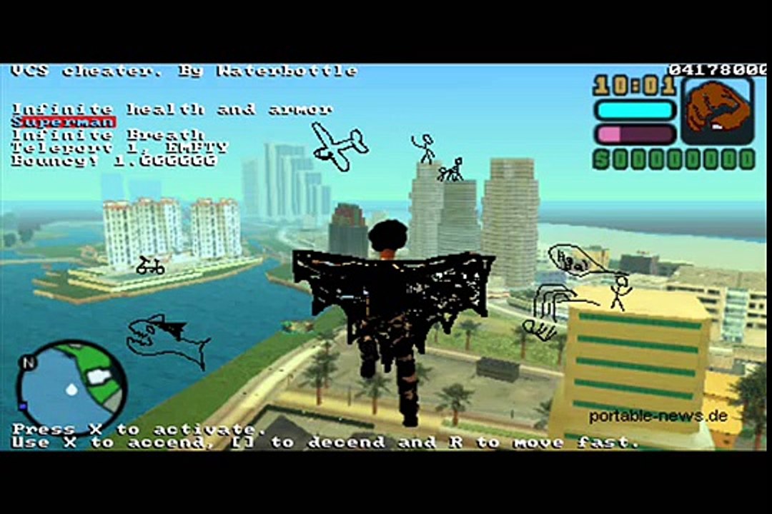 GTA Vice City Stories PSP Cheat device video Dailymotion