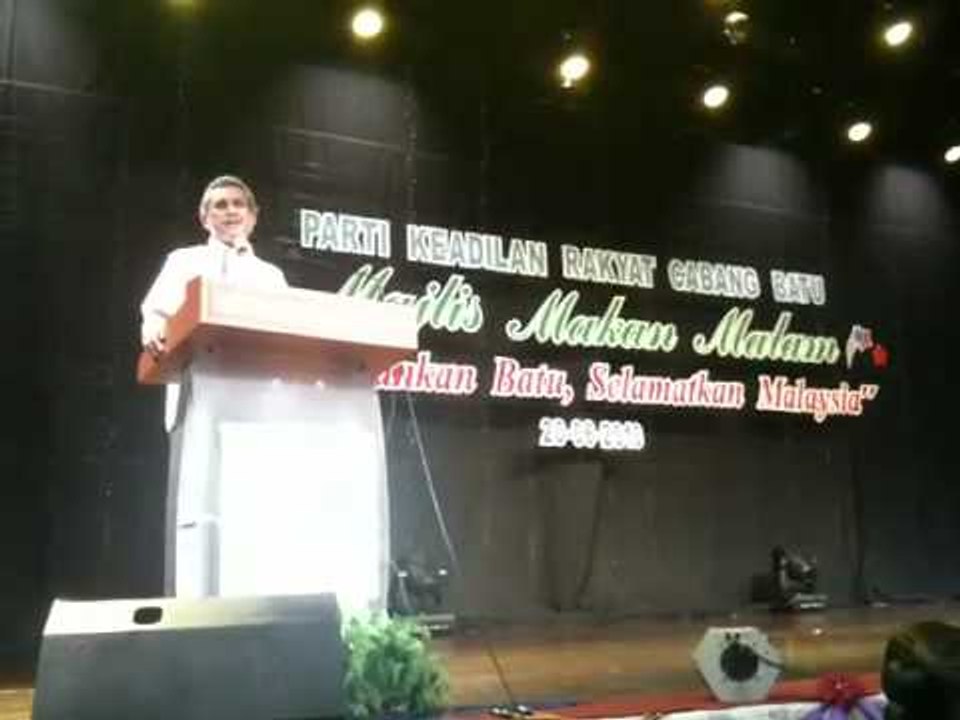 MediaRakyat News Flash Khalid Samad At Batu PKR Dinner video Dailymotion
