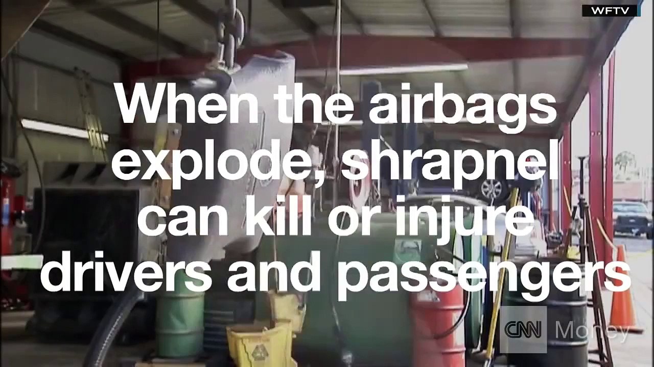 Here's what a Takata airbag explosion looks like video Dailymotion
