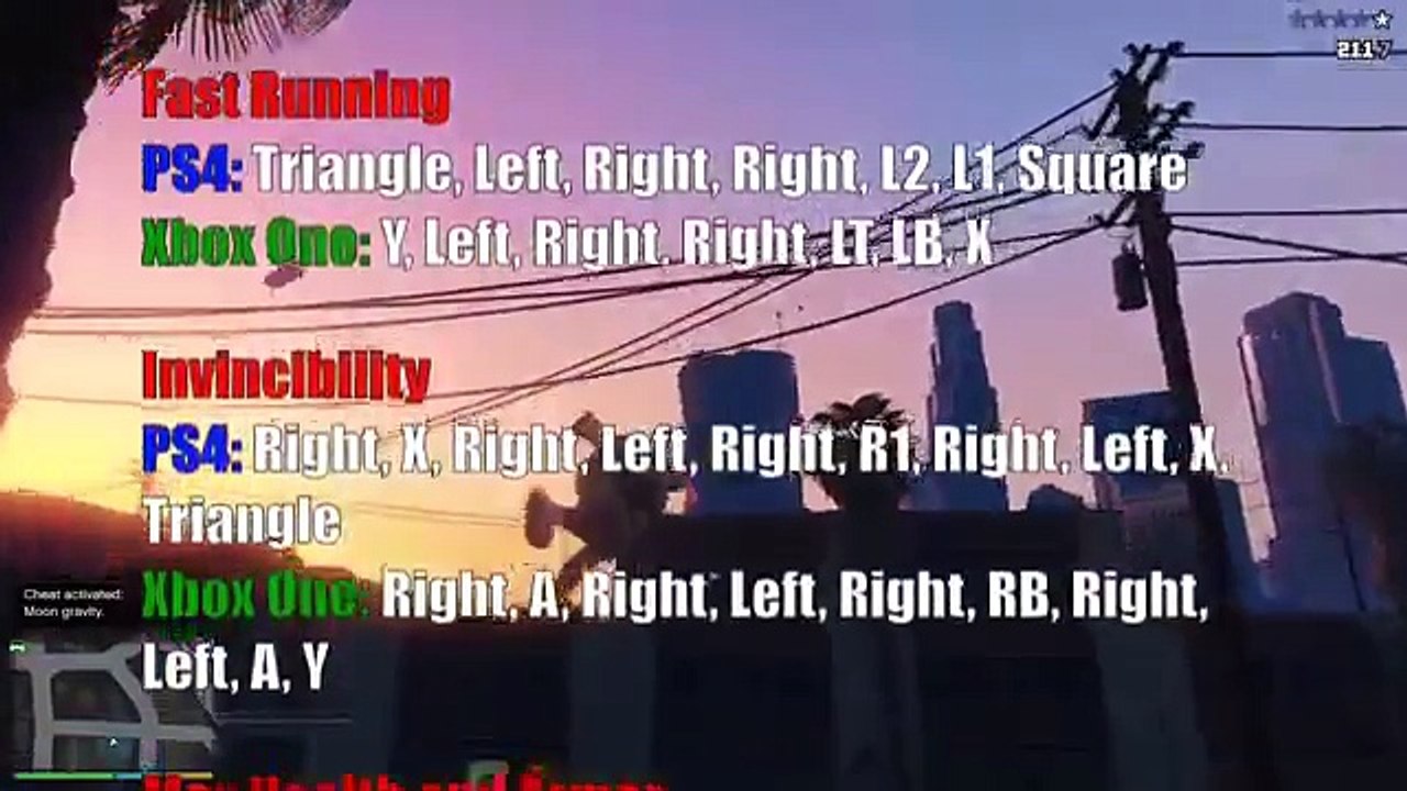 GTA 5 ALL CHEAT CODES! PS4 & Xbox One [Cheats] (Grand Theft Auto V