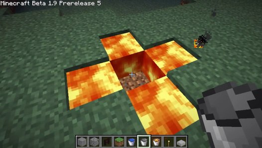 Minecraft How to Make an Infinite Lava Source 1.9 PreRelease 5