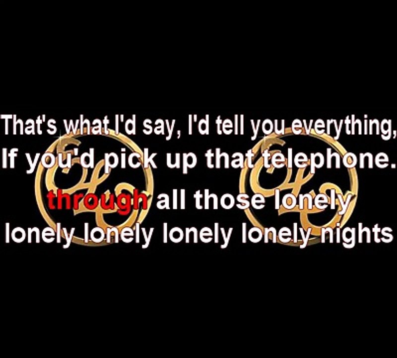 [Karaoke] Telephone Line ELO video Dailymotion
