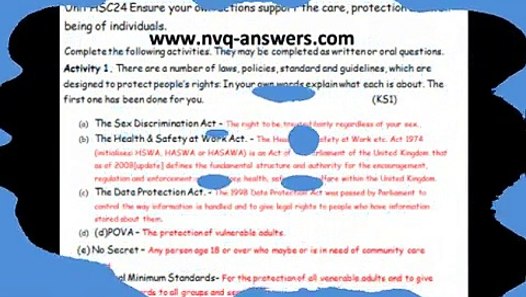 Nvq 2 Customer Service Workbook Answers