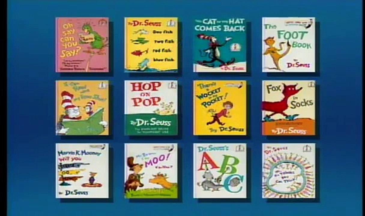 DR SEUSS BEGINER BOOK VIDEO 1 fish 2 fish red fish blue fish video