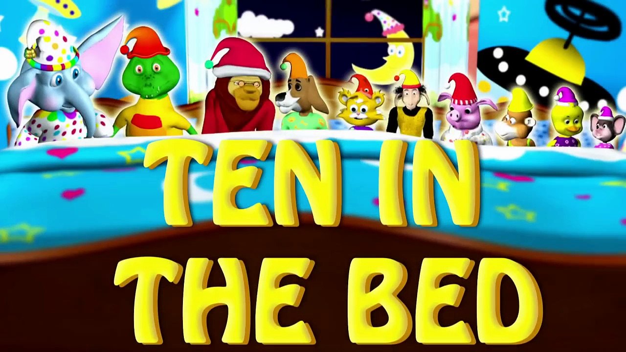 Ten In The Bed Children's Song⁄Nursery Rhyme for Babies, Toddlers