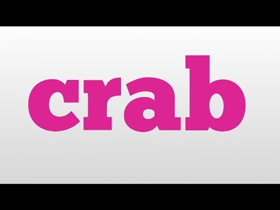 crab meaning and pronunciation video Dailymotion