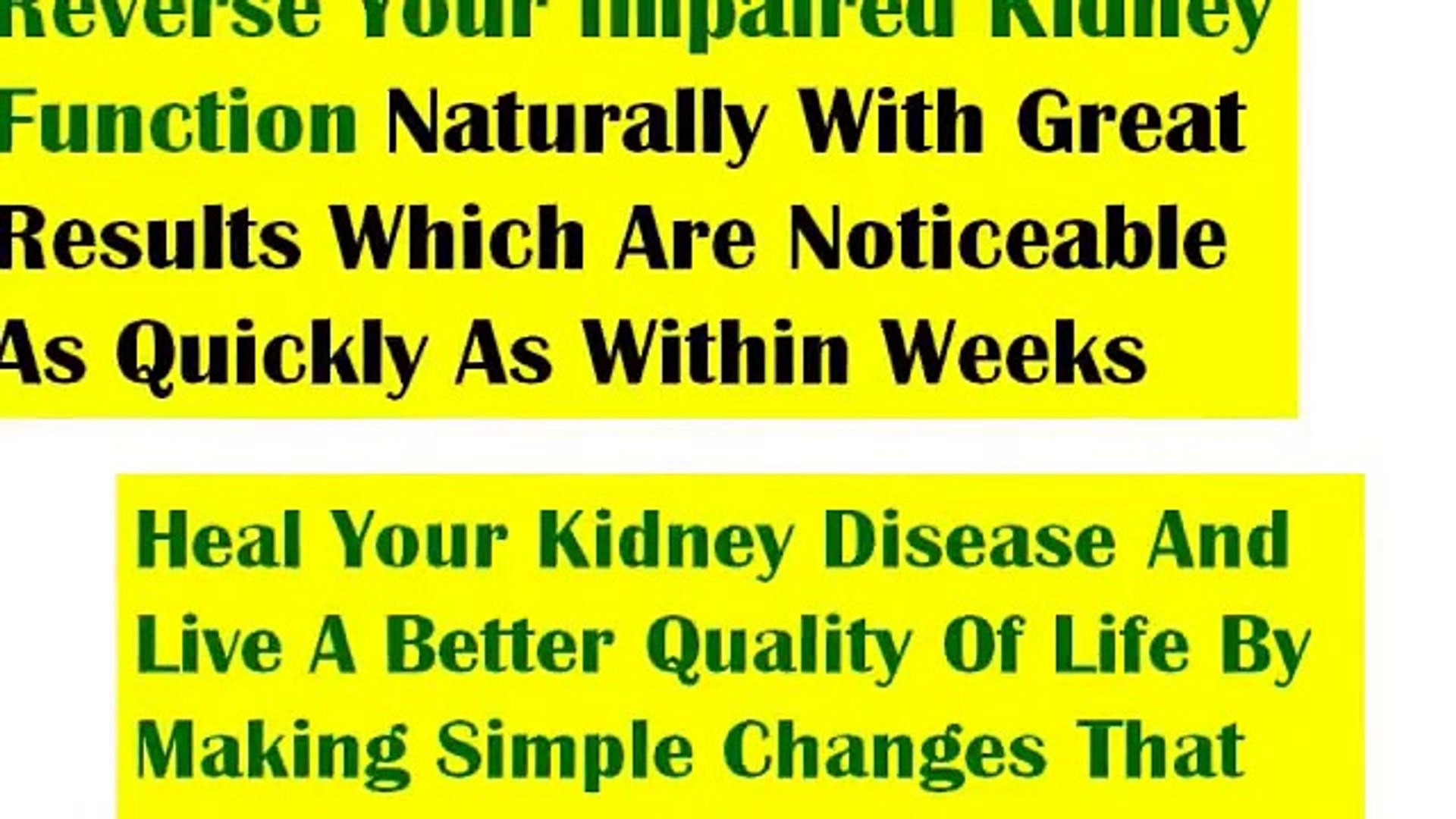 How To Reverse Kidney Disease Naturally