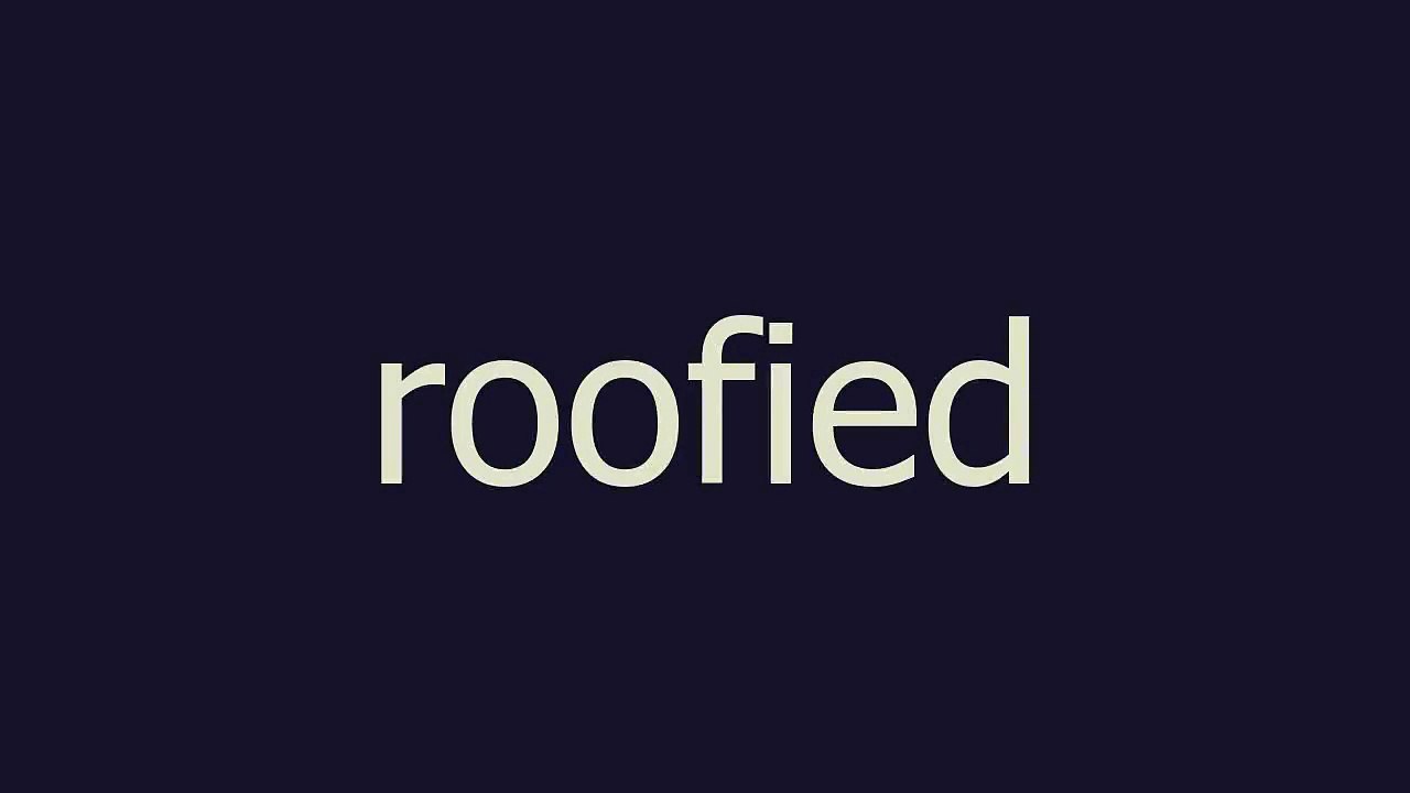 roofied meaning and pronunciation video Dailymotion