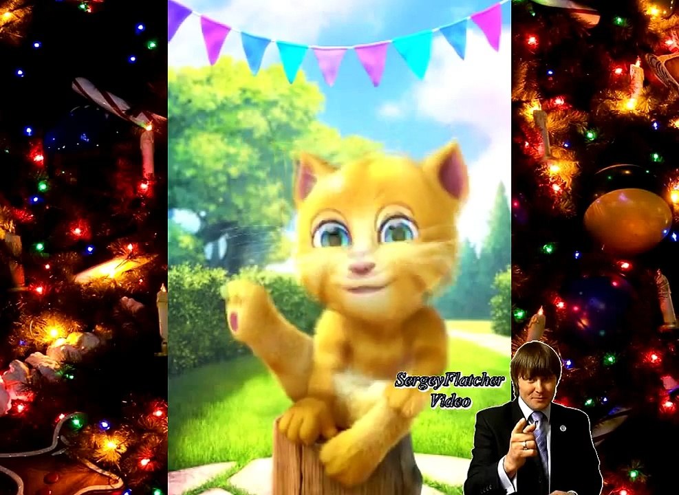 Talking Ginger kitten farts ringtone Jingle Bells Джинжер пукает