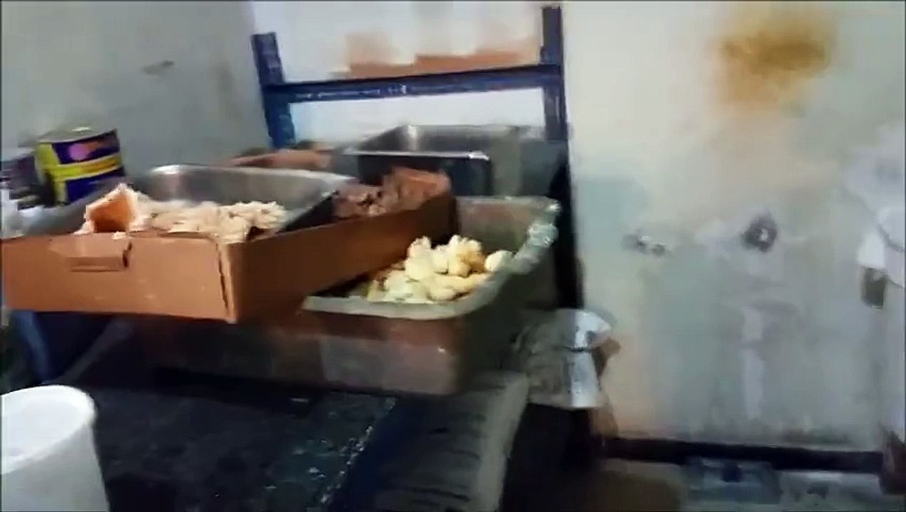 Questionable Food Storage Practices Disgusting restaurant kitchen