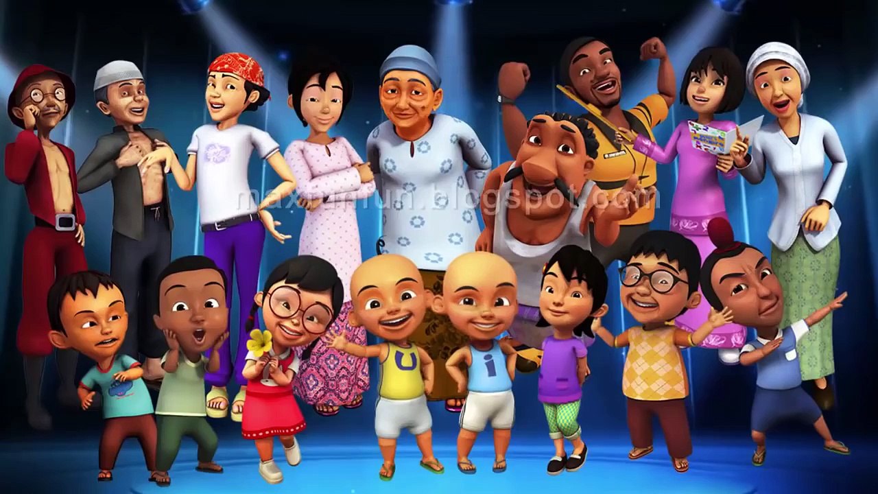 Upin Ipin Finger Family Nursery Rhyme Cartoon Animation