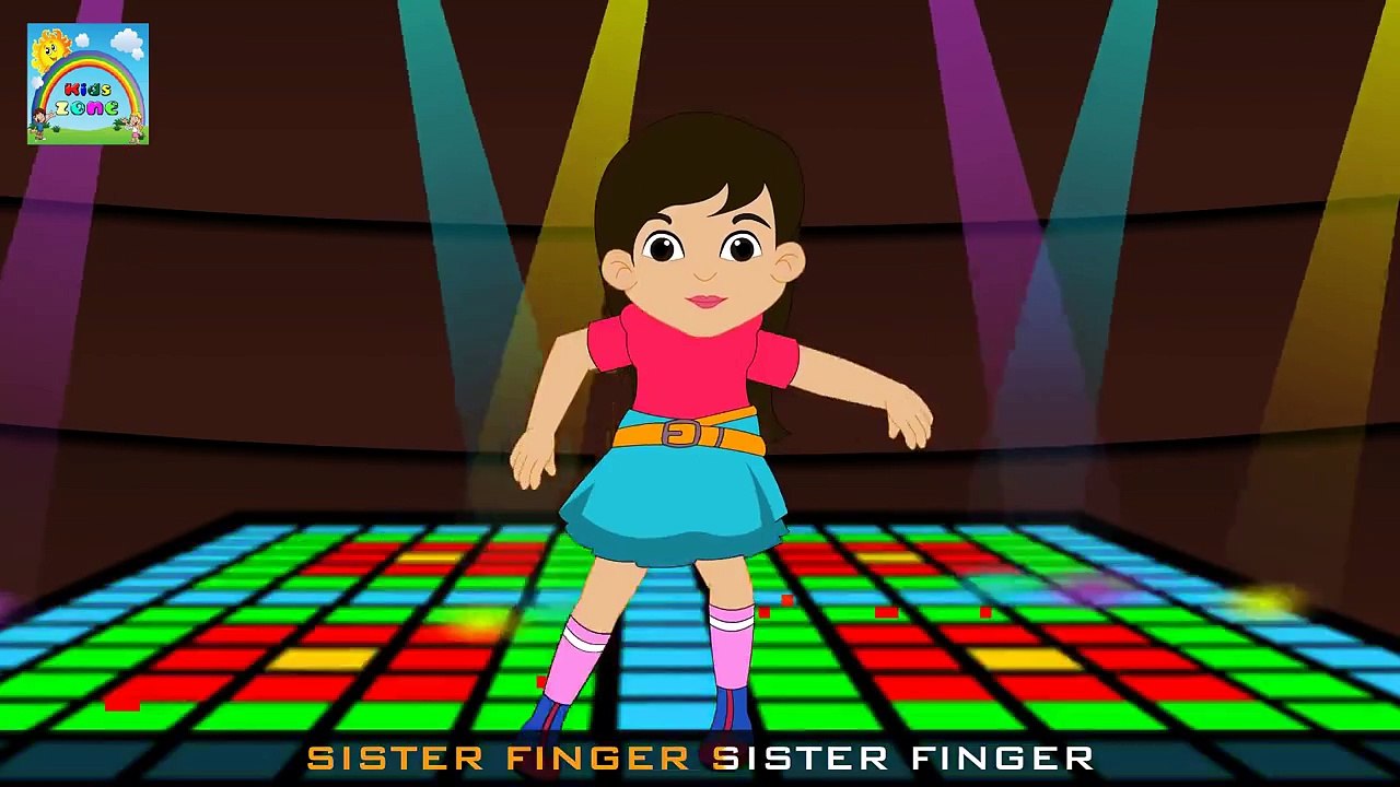 Finger Family Disco Family HD Animated Finger Family Rhymes nursery
