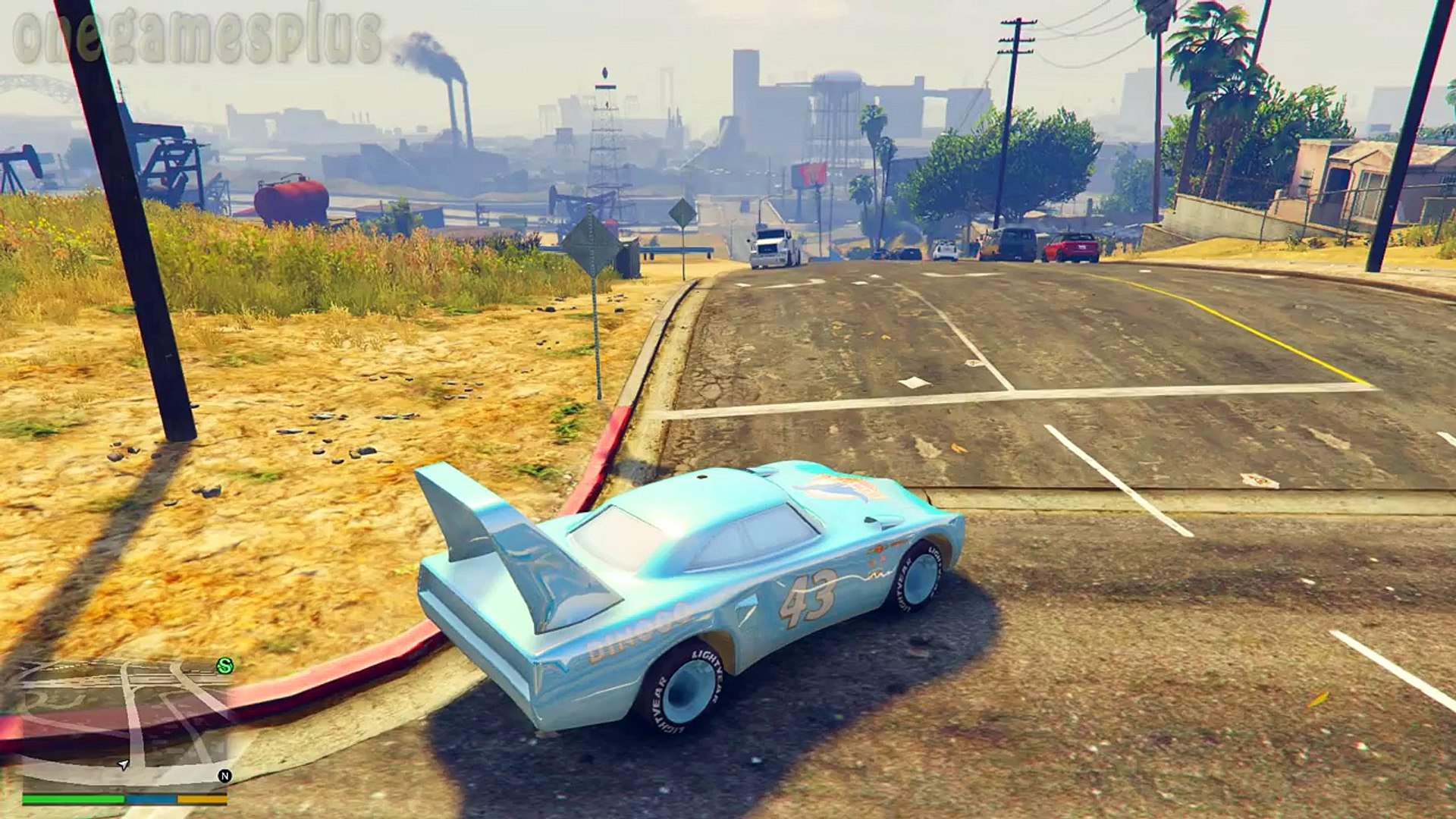 Car customization and personalization is something that makes gta 5 so entertaining. Dinoco King 43 Underwater Race The City Disney Car Gta V Video Dailymotion