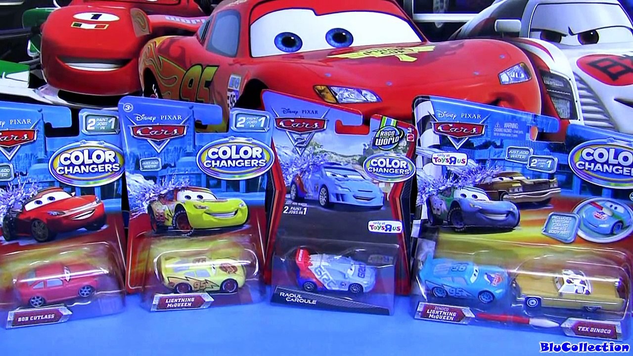5 Color Changers Cars 2 Raoul Caroule Rusteze Mcqueen Dinoco Bob