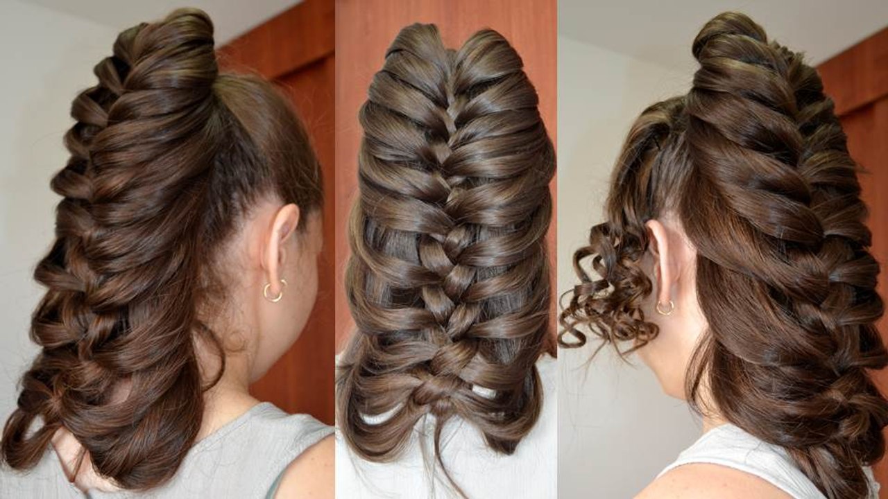 Como Hacer una Trenza de Pluma o Trenza Esqueleto Paso a Paso Vídeo