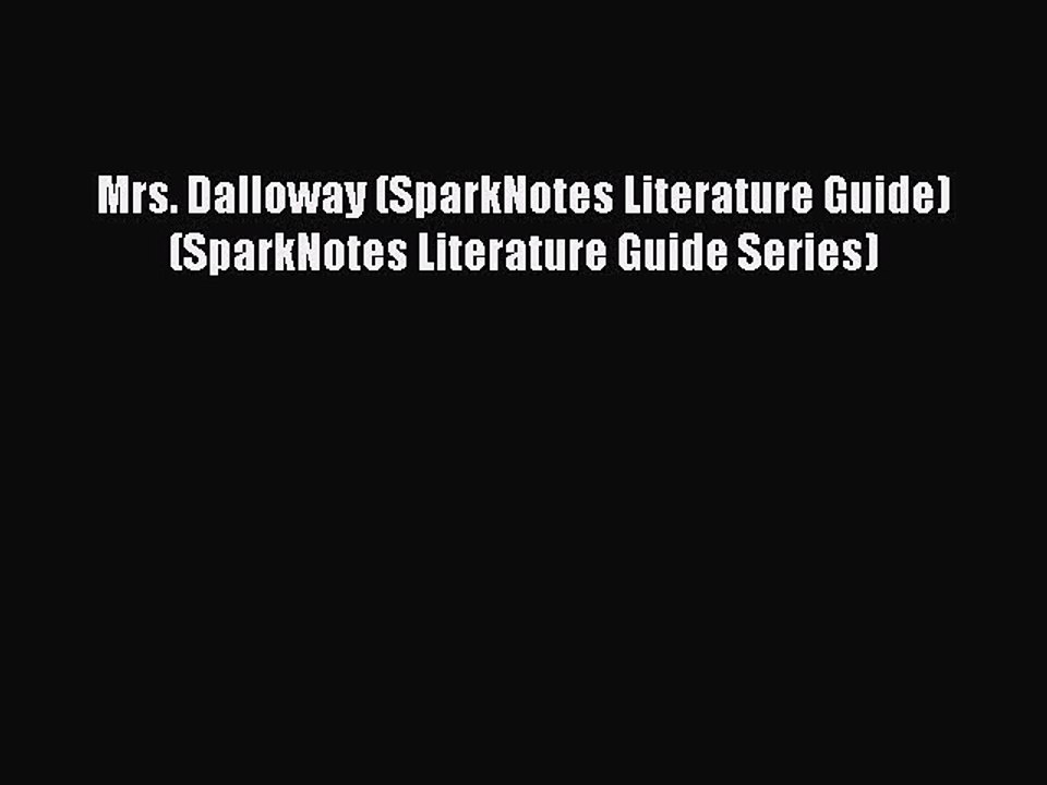 Mrs. Dalloway PDF Free Download