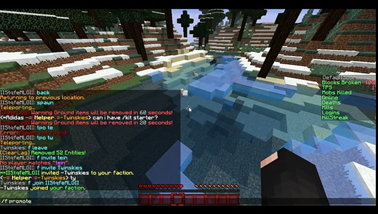 1.8 Minecraft server needs staff video Dailymotion