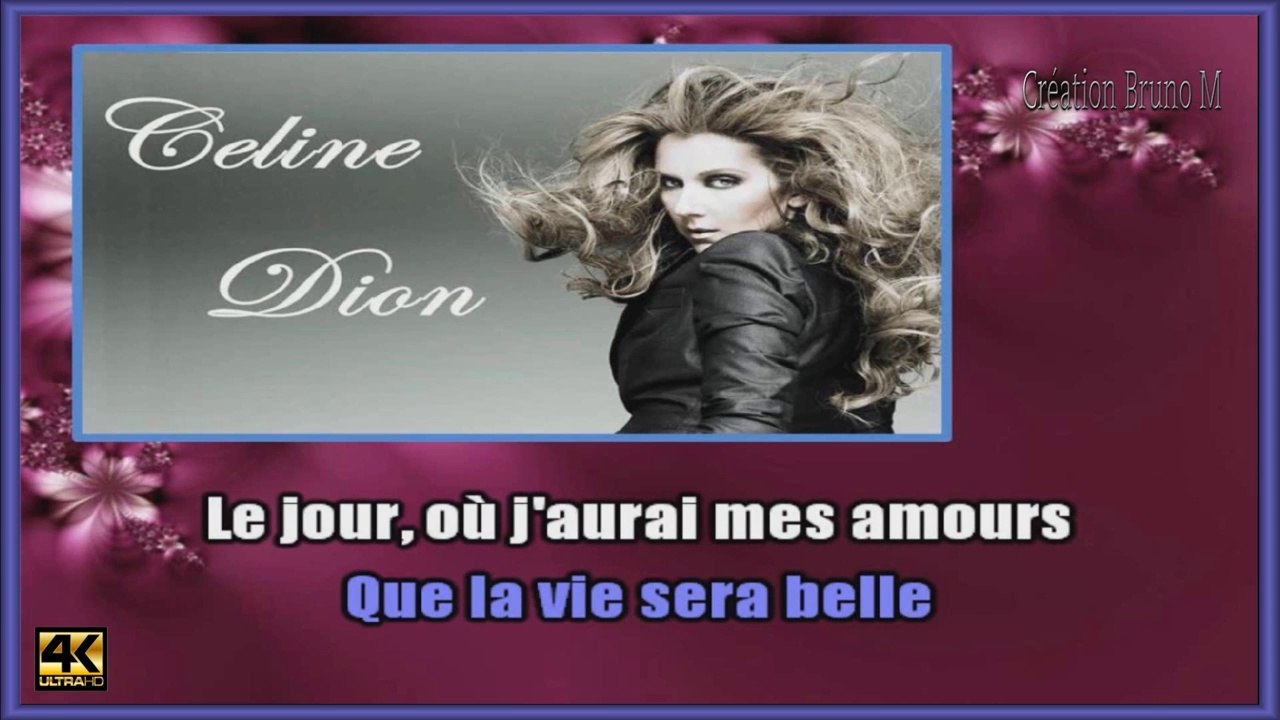 Céline Dion Je nous veux KARAOKE / INSTRUMENTAL Vidéo Dailymotion