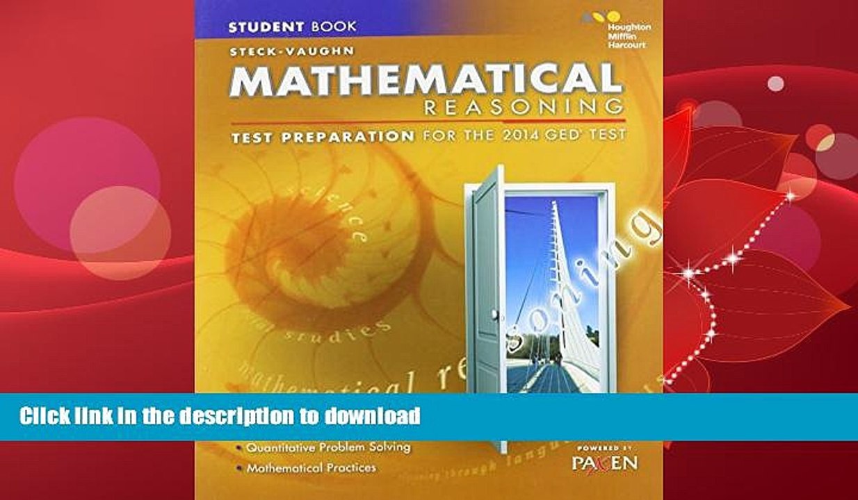FAVORITE BOOK SteckVaughn GED Test Preparation Student Edition