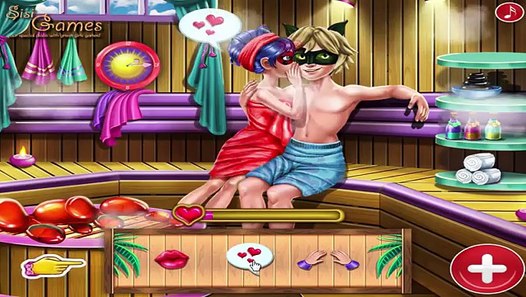Miraculous Ladybug Sauna Flirting Miraculous Ladybug and Cat Noir