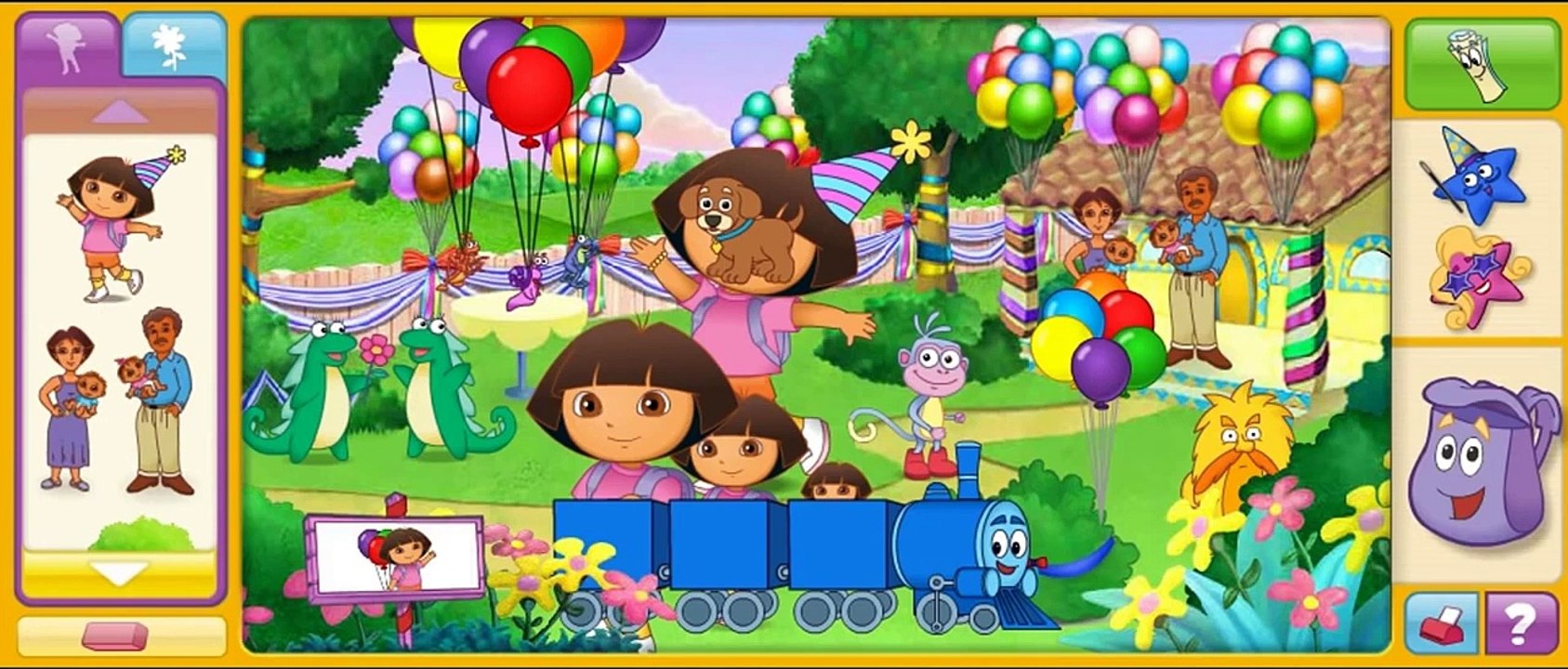 Cartoon game. DORA THE EXPLORER Big Birthday Adventure. Full Episodes
