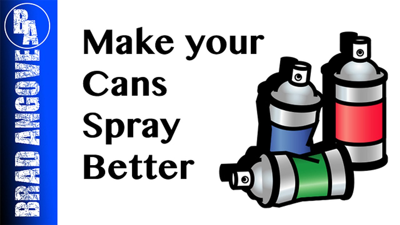 Simple trick to make your spray cans spray better video Dailymotion