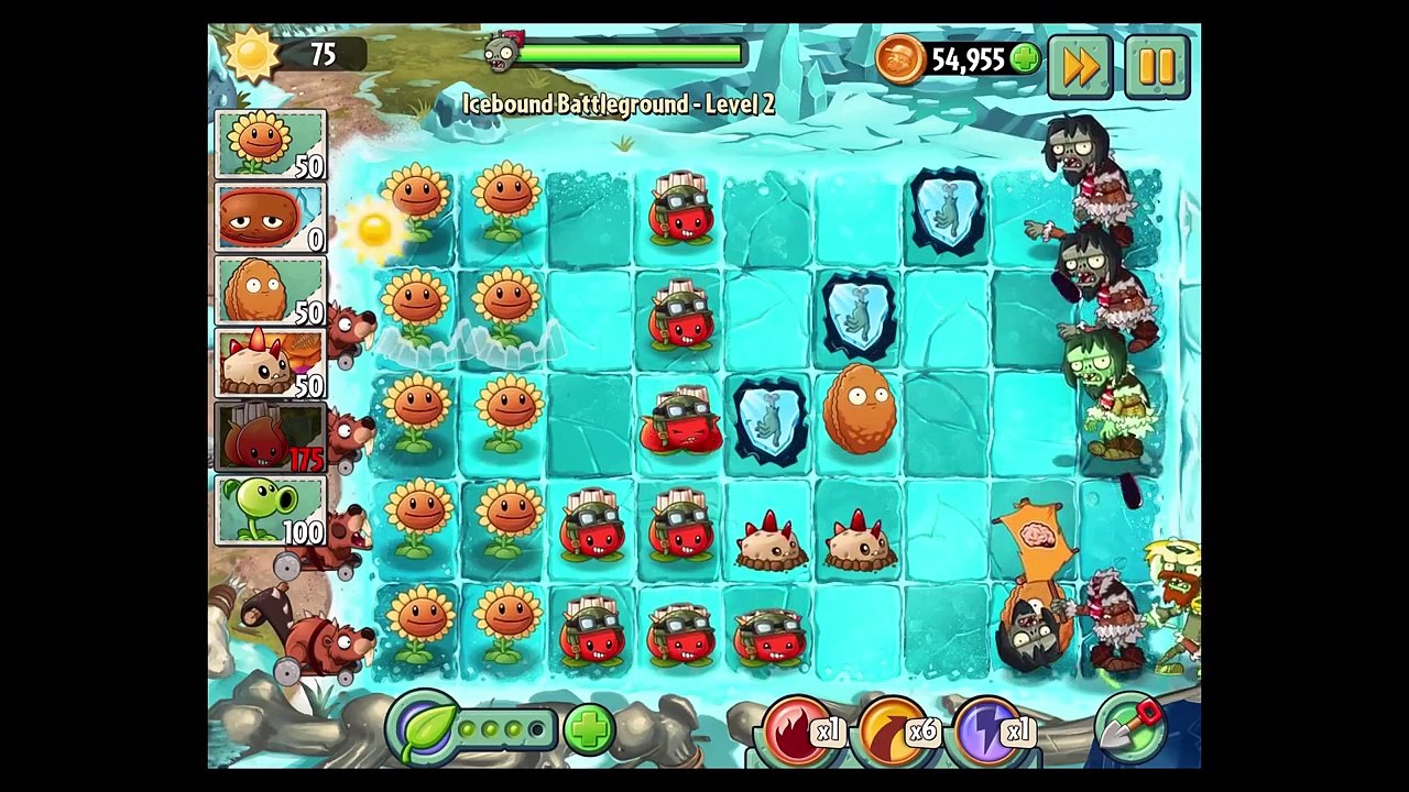 Plants VS Zombies 2 Ice Bound Battle Ground Endless
