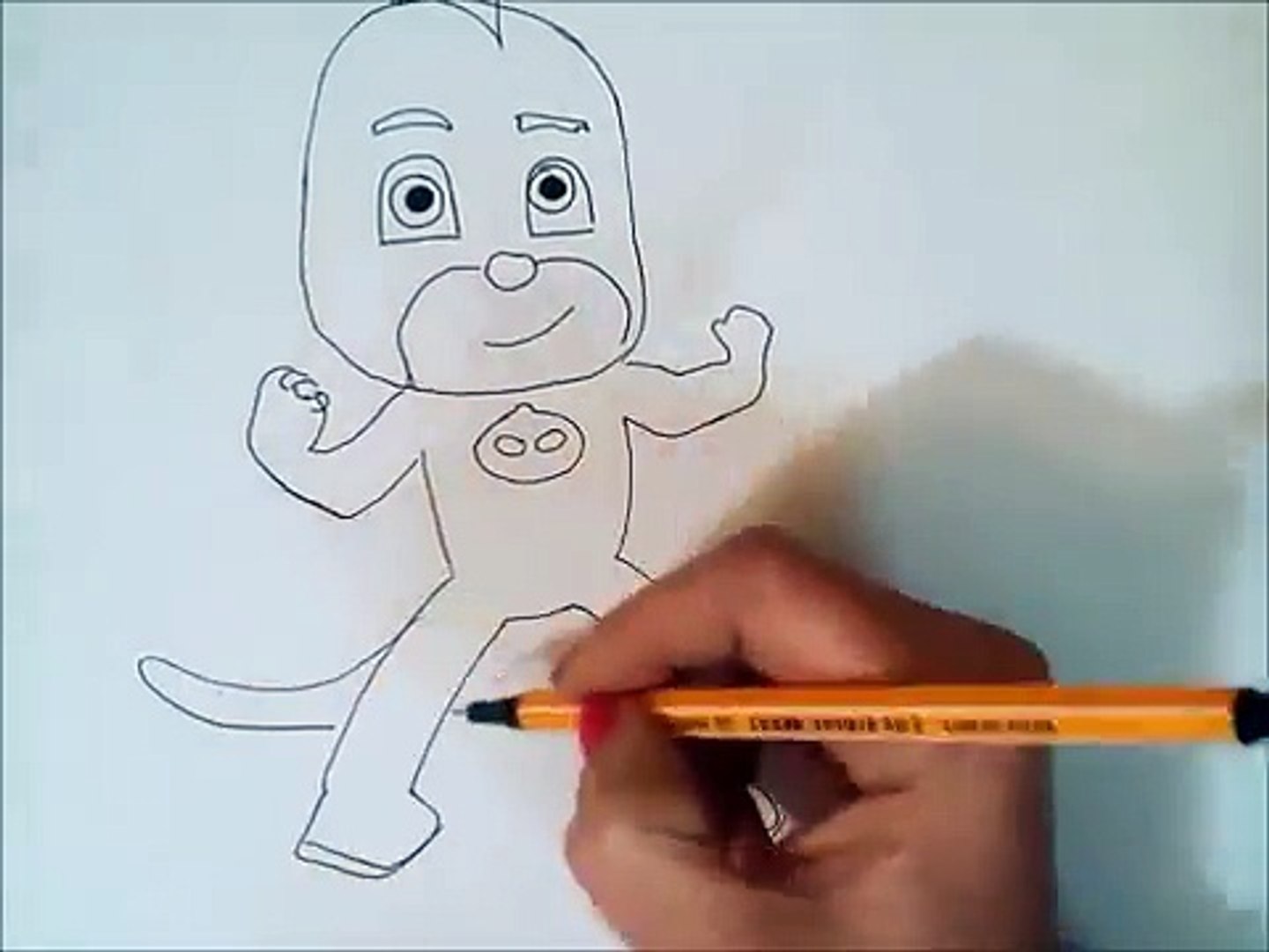 Pj Masks Drawing - Pj Masks Cartoon Drawing Owlette Gekko Catboy Charers Draw Kids Video Dailymotion