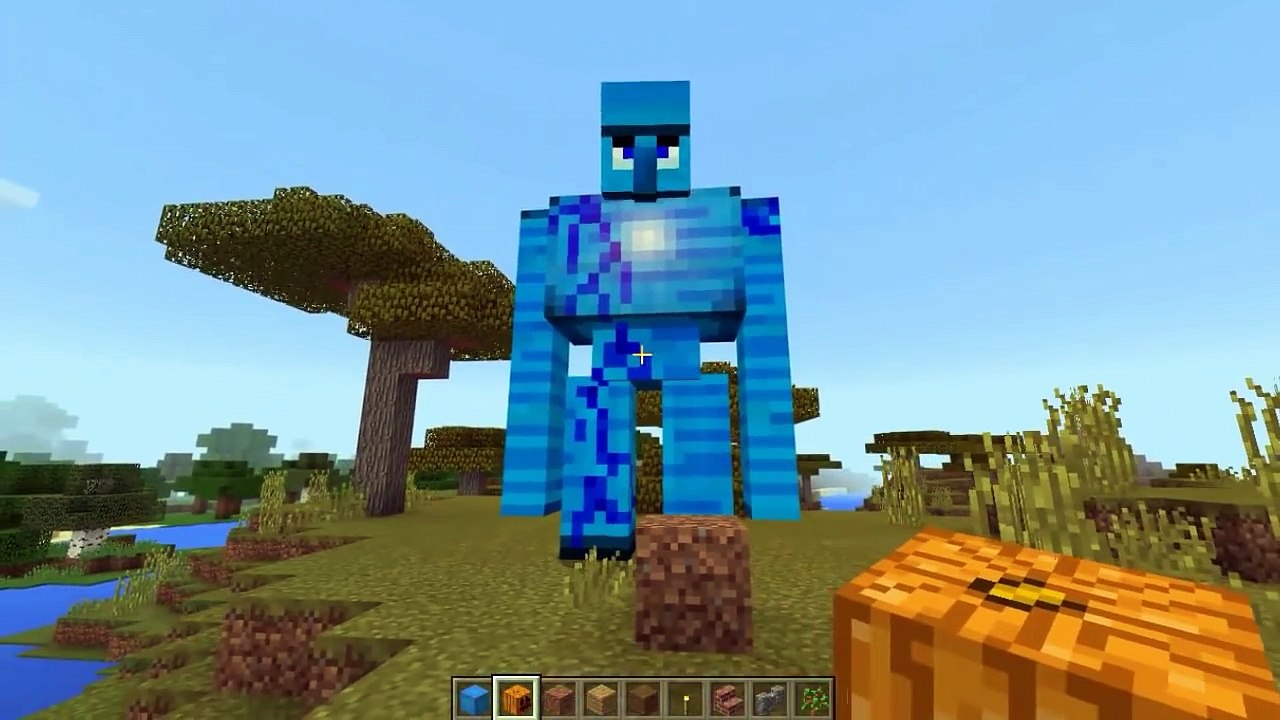 que pasa si invocas un GOLEM GUARDIÁN y a WITHER BOSS en MINECRAFT PE