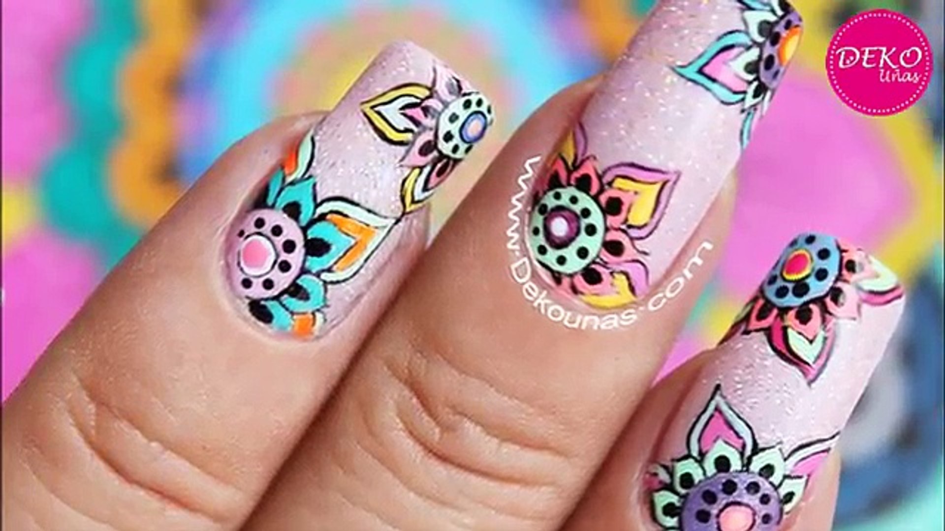 Catalogo De Uñas Decoradas De Los Pies Mandalas