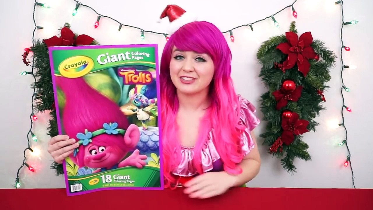 GIANT Trolls Christmas Coloring Page COLORING WITH KiMMi THE CLOWN