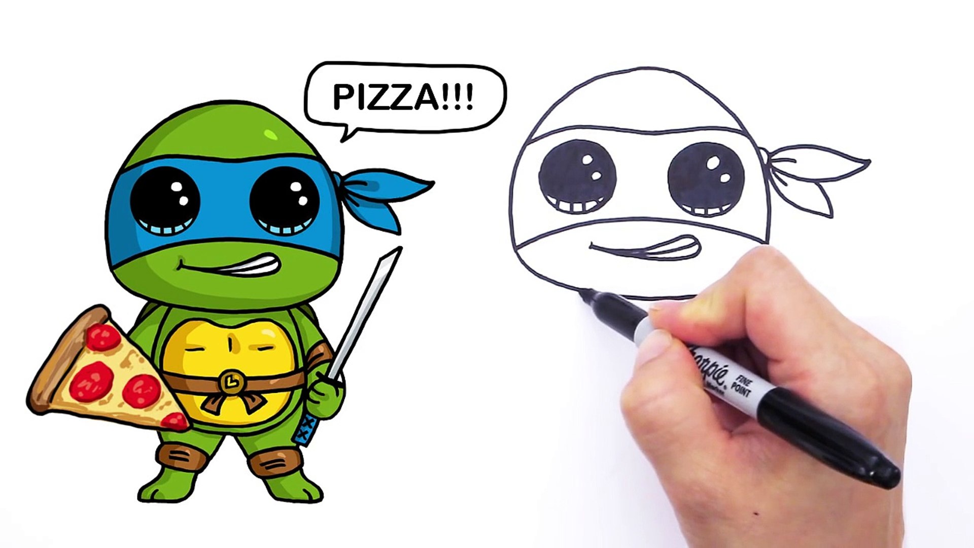 Cute Easy Ninja Turtle Drawing aesthetic tumblr