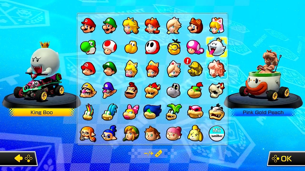 ABM Mario Kart 8 Deluxe!! RACE & BATTLE MATCH!! Inkling Girl Vs Bowser