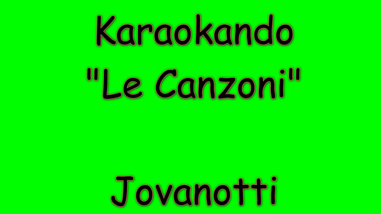 Karaoke Italiano Le Canzoni Jovanotti ( Testo ) Video Dailymotion
