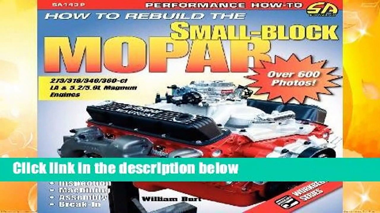 How to Rebuild the SmallBlock Mopar Video Dailymotion