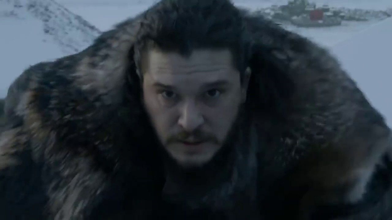 Jon Snows first Dragon ride Game of Thrones S08E01 video
