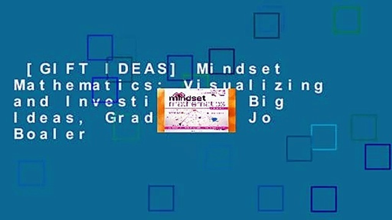 [GIFT IDEAS] Mindset Mathematics Visualizing and Investigating Big Ideas, Grade 6 by Jo Boaler