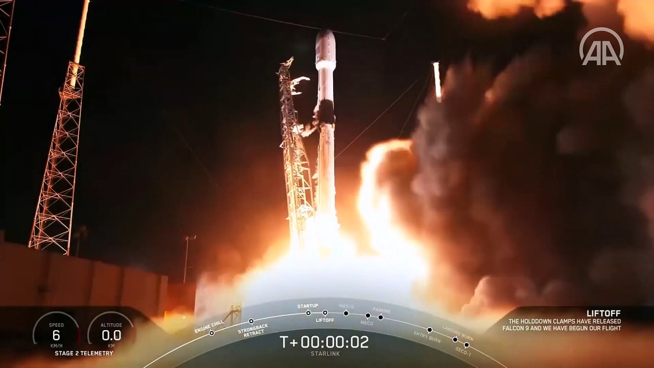 SpaceX yörüngeye 60 uydusu gönderdi Dailymotion Video