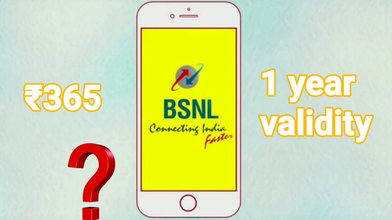 Bsnl one year validity recharge Bsnl 365 rs plan Bsnl