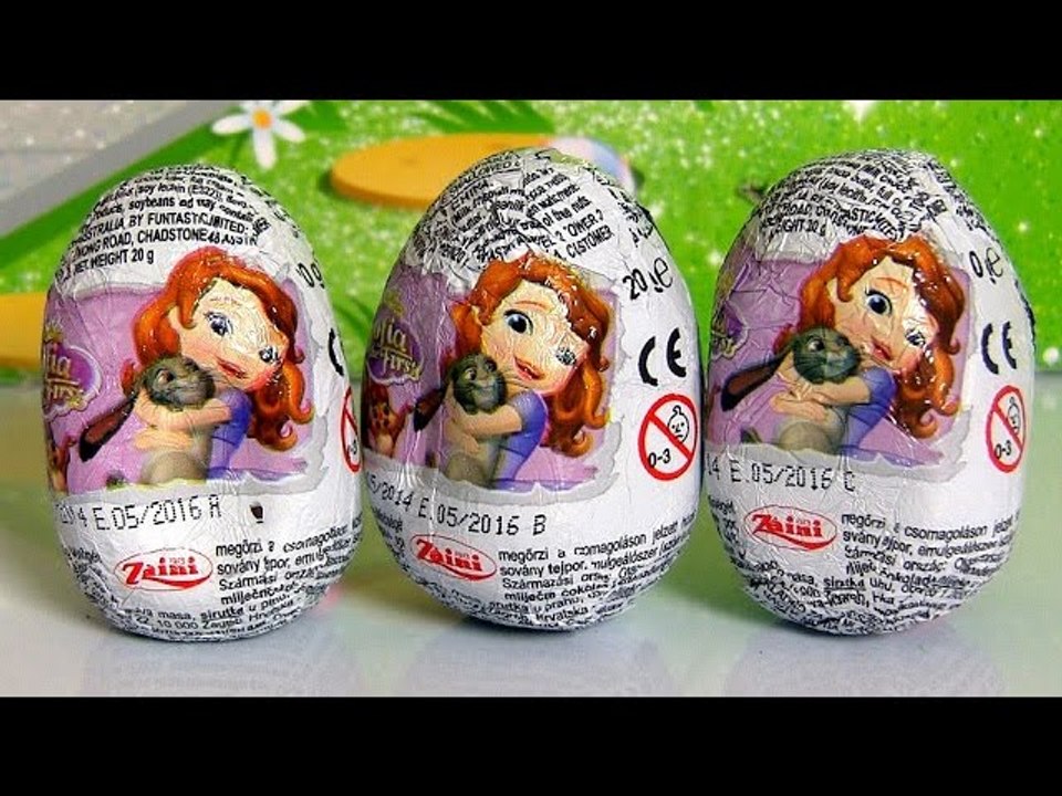 Sofia The First Surprise Eggs Zaini Disney Princess HuevosSorpresa