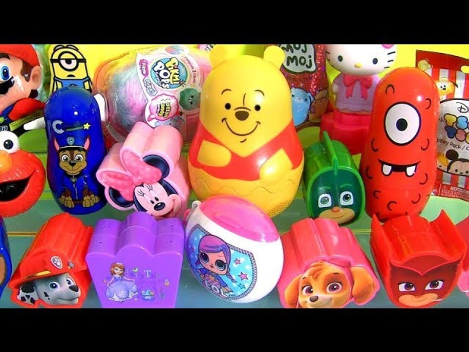 Winnie the Pooh Surprise Stacking Cups Paw Patrol LOL Dolls PJ Masks