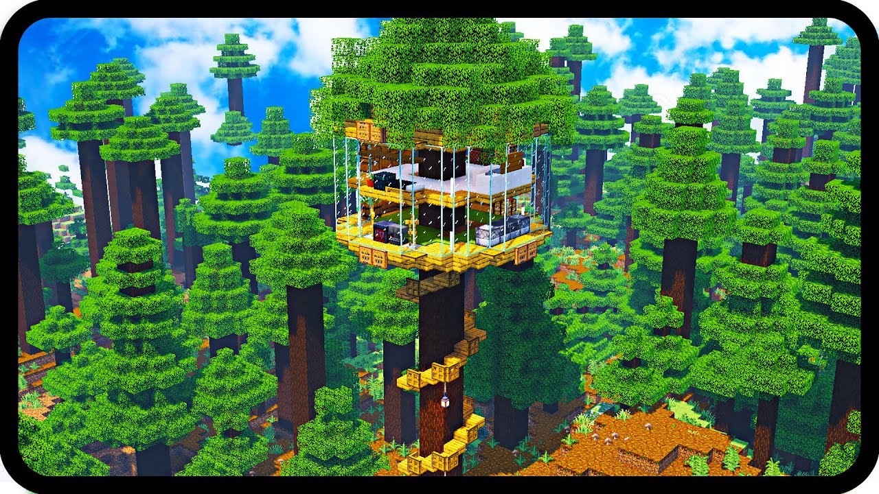 Minecraft How to build a Treehouse Minecraft Treehouse