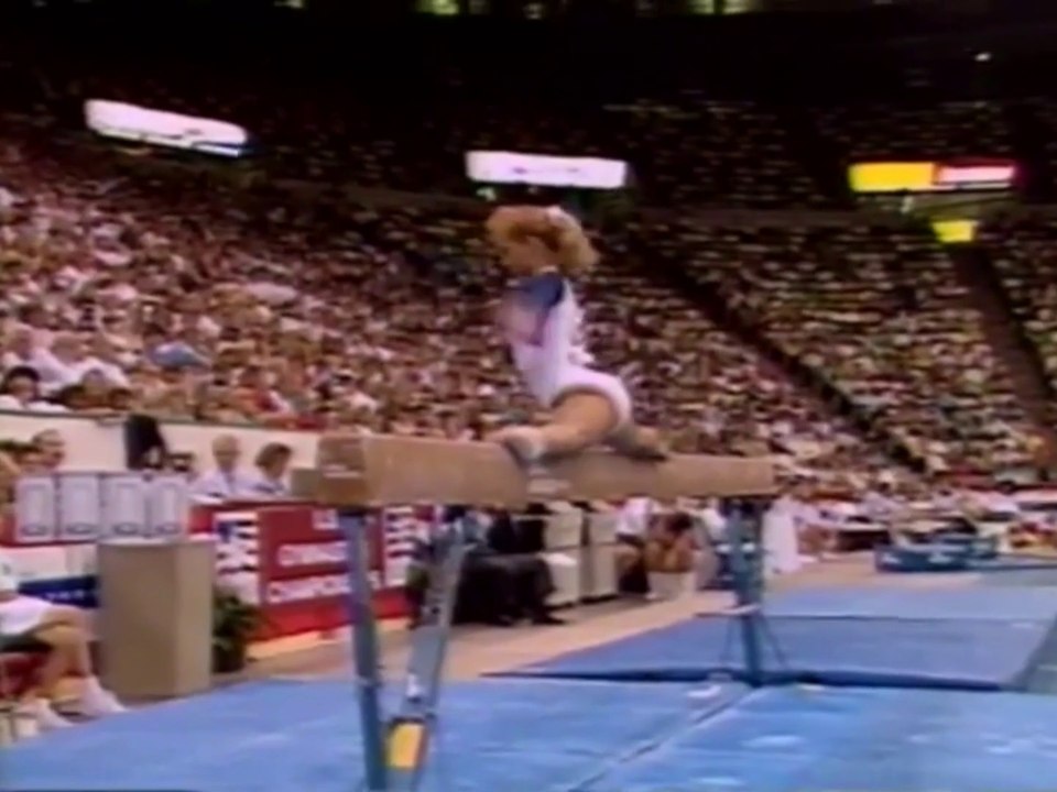 Brandy Johnson EF BB 1989 US Gymnastics Championships video