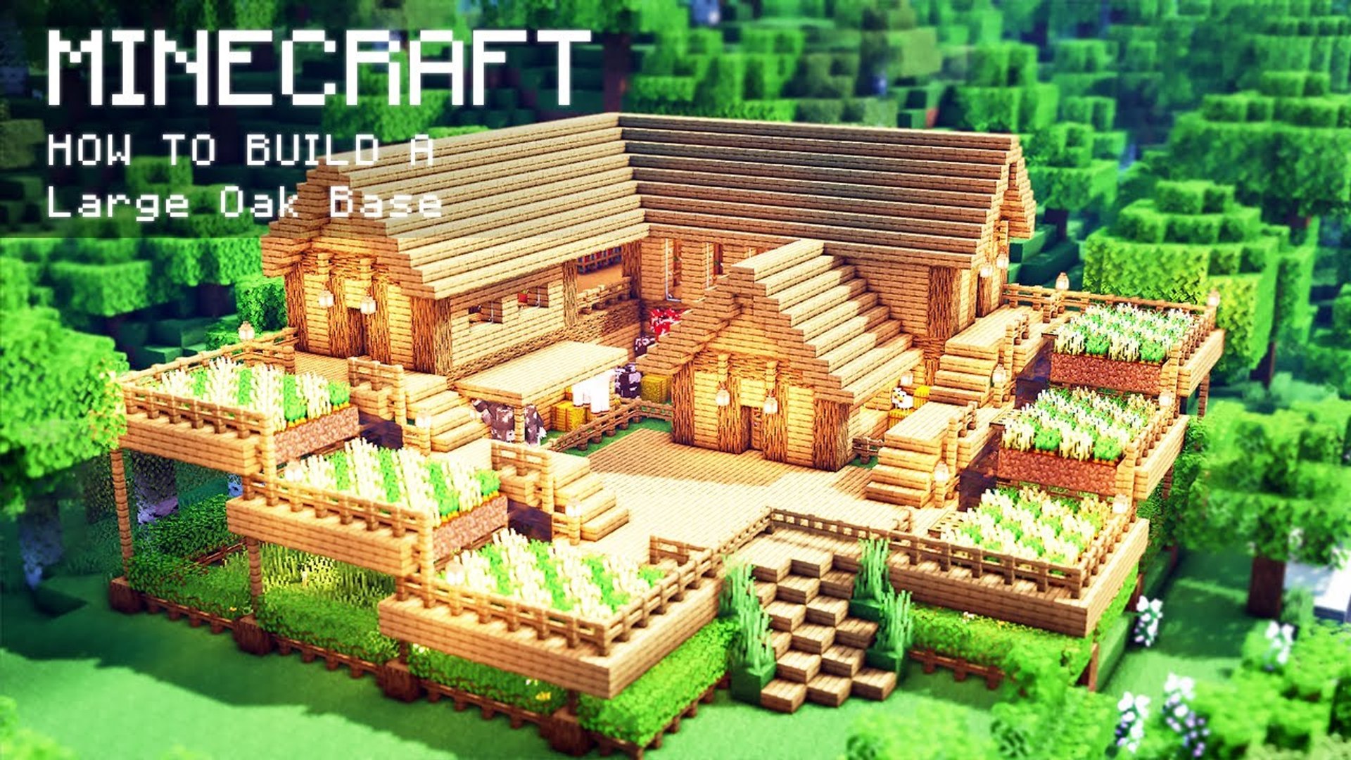 Minecraft- How To Build A Large Oak Wood Survival Starter House - Video Dailymotion