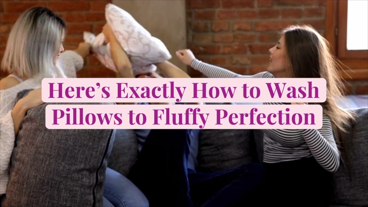 Here’s Exactly How to Wash Pillows to Fluffy Perfection video Dailymotion
