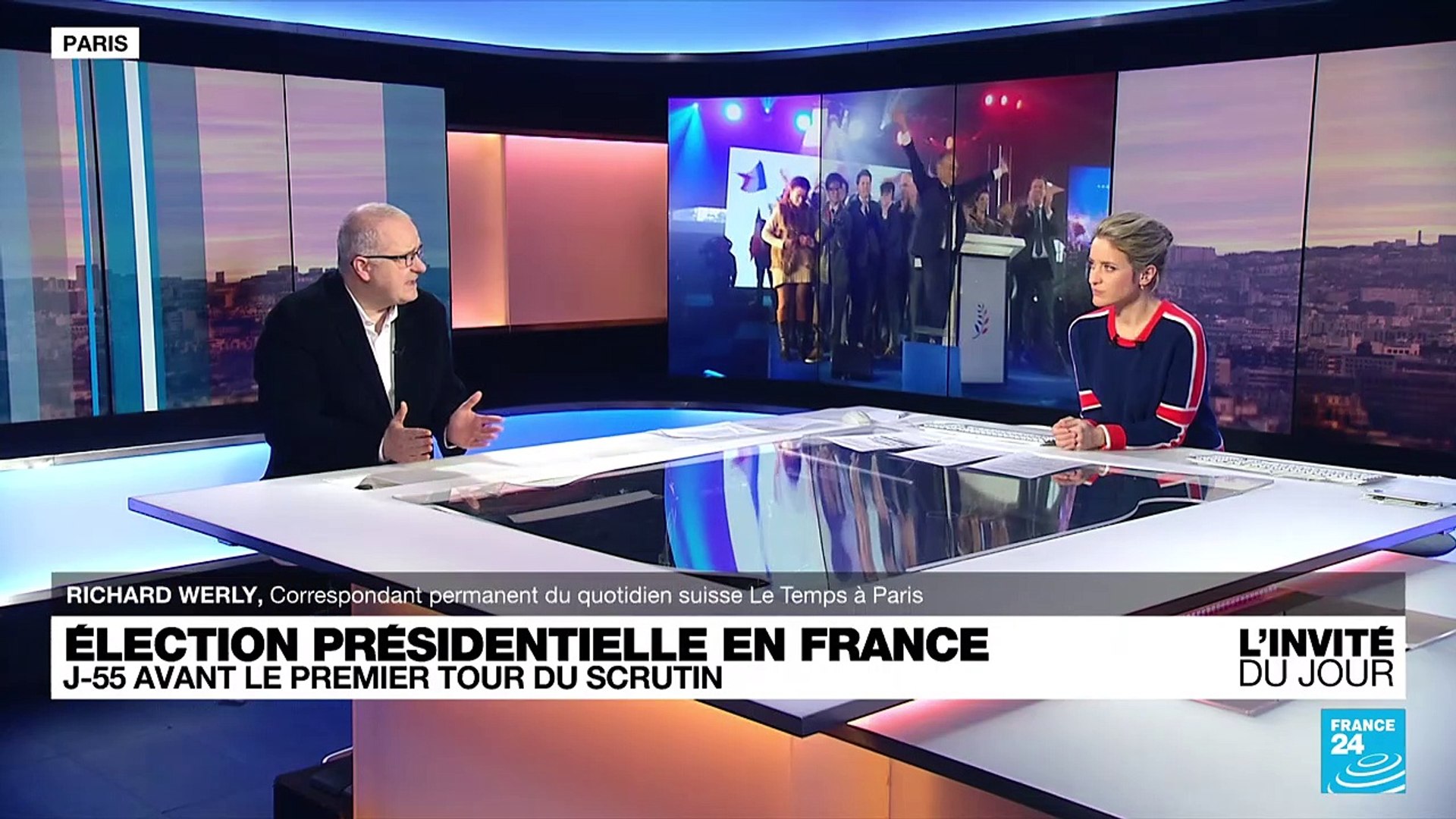 France J55 avant le premier tour de l'élection