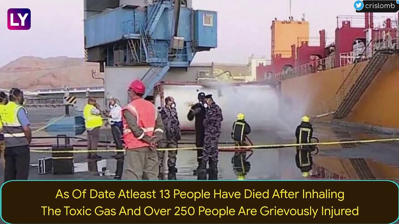 Jordan Toxic Chlorine Gas Leak In Aqaba Port Leaves 13 Dead, Over 250