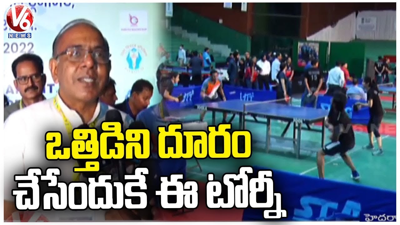 Inter CPSU Table Tennis Tournament At LB Indoor Stadium Hyderabad