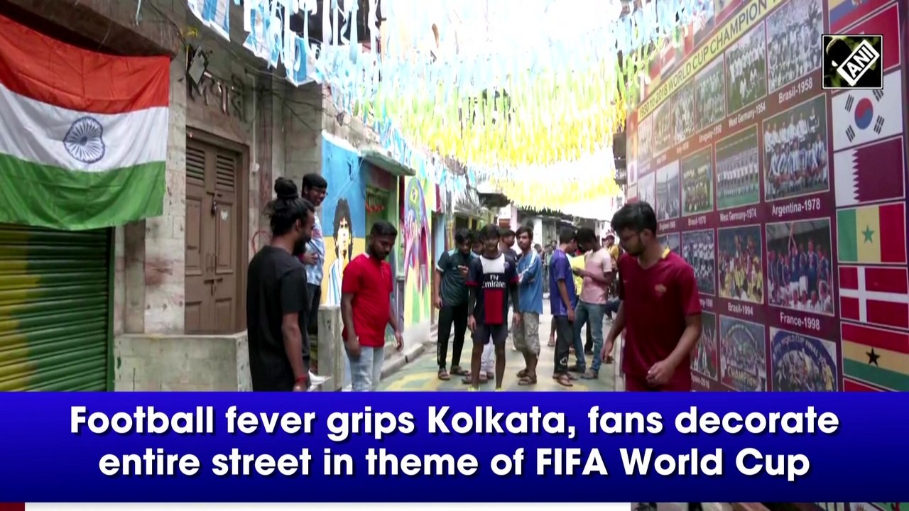 FIFA World Cup fever grips Kolkata street video Dailymotion