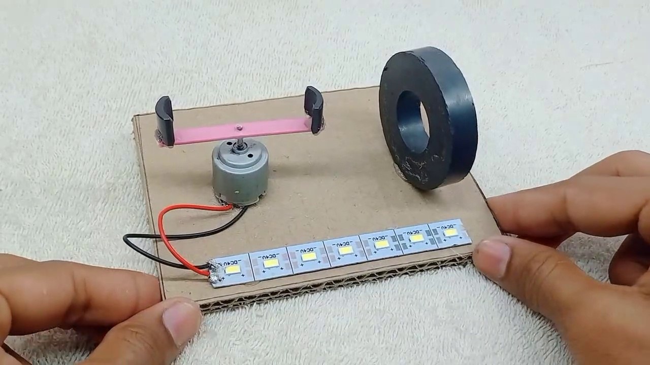 How To Make Free Energy At Home Free electricity at DC Motor video